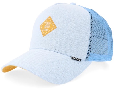 Cap - Djinns HFT OxfordContra Trucker (light blue/yellow)