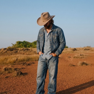 Hats - Gårda Bowmont Crushable Wool felt Western hat (greige)