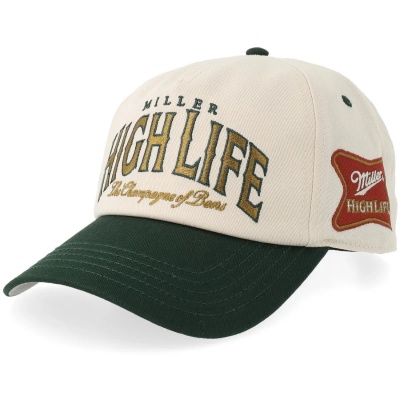 Cap - American Needle Miller High Life Roscoe Cap (off-white/green)