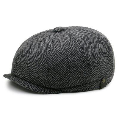 Flat cap - Gårda Newkirk Herringbone (grey)
