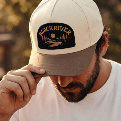Cap - Black River Wichita Cotton Snapback (off-white/khaki)