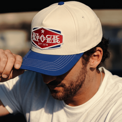 Cap - Black River Cincinnati Cotton Snapback (off-white/blue)