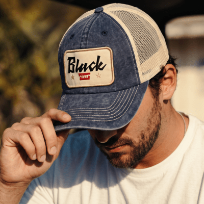 Cap - Black River Toledo Washed Trucker (navy/cream)