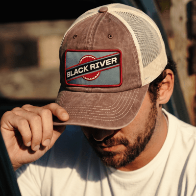 Cap - Black River Dayton Washed Trucker (brown)