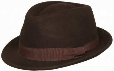 Hats - Gårda Padua Trilby Wool Hat (brown)