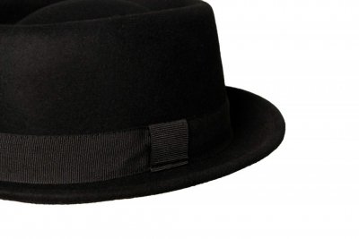 Hats - Gårda Asolo Pork Pie Wool Hat (black)
