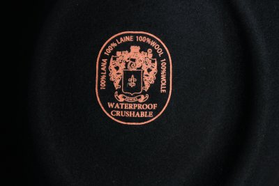 Hats - Gårda Asolo Pork Pie Wool Hat (black)