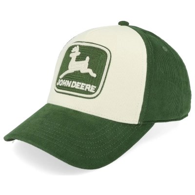 Cap - John Deere Vintage JD TM Chain Stitch Baseball Cap (off-white/green)