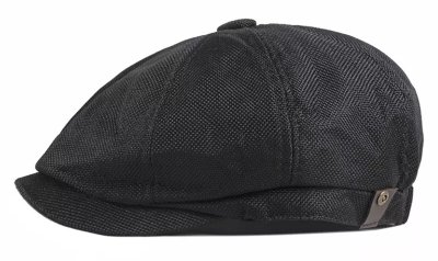 Flat cap - Gårda Granton Newsboy Cap (black)
