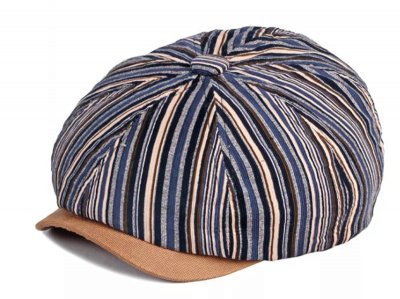 Flat cap - Gårda Redshaw Cotton Mix (blue/multi)