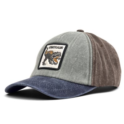 Cap Kids - Gårda Dinosaur Cap (grey/brown/blue)