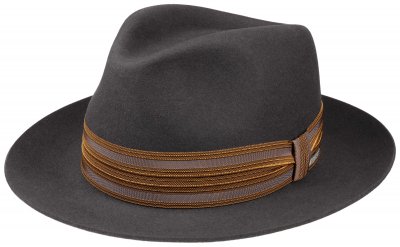 Hats - Stetson Hebron Fedora (dark grey)