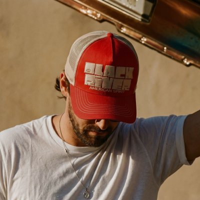 Cap - Black River Bold Logo Trucker (red/cream)