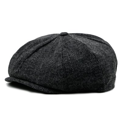 Flat cap - Gårda Buckley Flatcap (black)