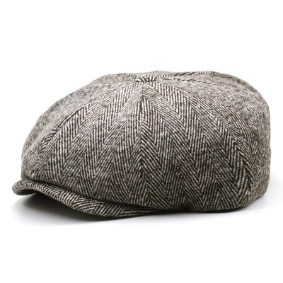 Flat cap - Gårda Rhye Newsboy Cap (brown)