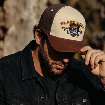 Cap - Black River Wildlife Crew Trucker (beige/green/brown)