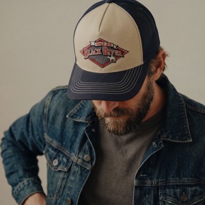 Cap - Black River Legacy Trucker (cream/navy)