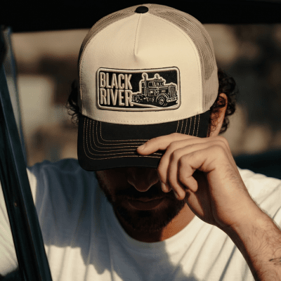 Cap - Black River Hauler Trucker (cream/beige/black)