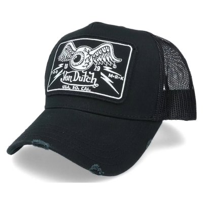 Cap - Von Dutch Square Patch Trucker (black)