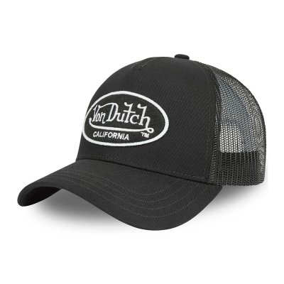Cap - Von Dutch Oval Patch Trucker (black/white)