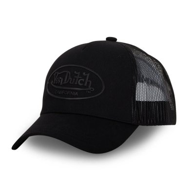 Cap - Von Dutch Oval Patch Cotton Trucker (black)