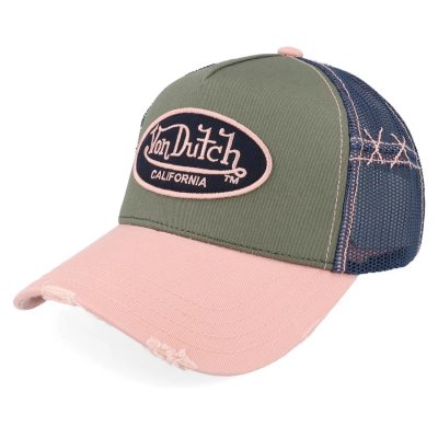 Cap - Von Dutch Oval Patch Trucker (pink/multi)