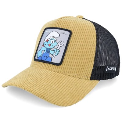 Cap - Capslab Smurfs Handy Trucker (beige/black)