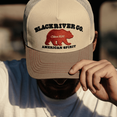 Cap - Black River Bear Trucker (cream/beige)