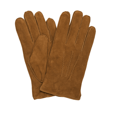 Gloves - Amanda Christensen Suede Gloves (Cognac)