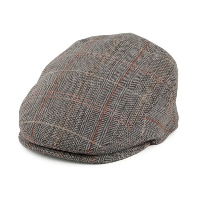 Flat cap - Jaxon Hats Kids Tweed Flat Cap (brown/grey)