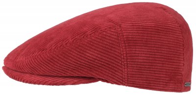 Flat cap - Stetson Kent Cord (red)