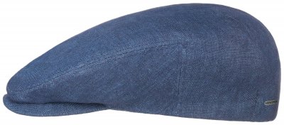 Flat cap - Stetson Driver Cap Linen (blue)