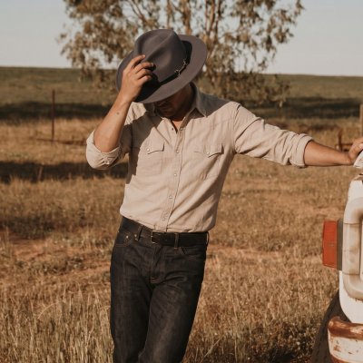 Hats - Gårda Braga Wool felt Fedora (grey)