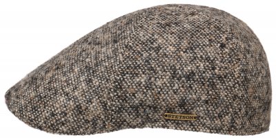 Flat cap - Stetson Texas Donegal Wool Tweed (beige-black)