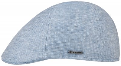 Flat cap - Stetson Driver Linen Duck Cap (light blue)