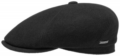 Flat cap - Stetson Gaines Wool/Cashmere (black)