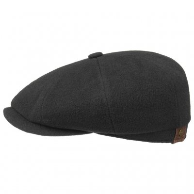 Flat cap - Stetson Hatteras Wool/Cashmere (black)