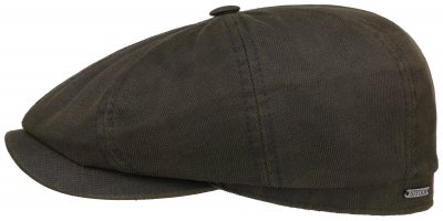 Flat cap - Stetson Hatteras Cotton Mix (dark grey)