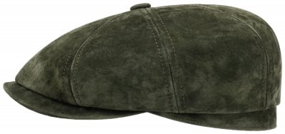 Flat cap - Stetson Hatteras Pigskin Newsboy Cap (olive)