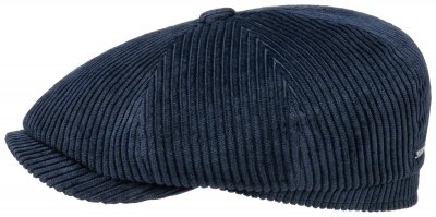 Flat cap - Stetson Hatteras Cord (blue)