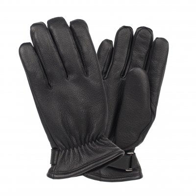 Gloves - HK Men's Goat Leather Glove with Pile Lining (Black)