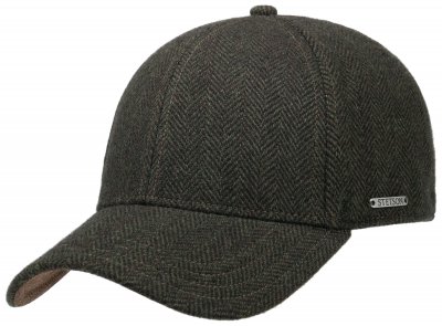 Caps - Stetson Wool Herringbone Baseball Cap (green)