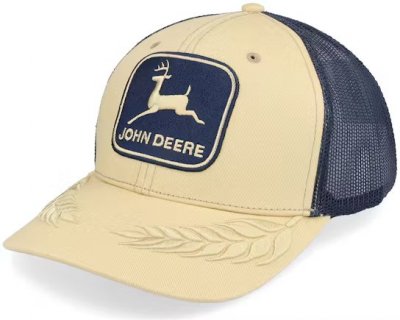 Cap - John Deere Mesh Back Trucker (navy/beige)