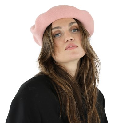 Berets - Gårda Annecy Wool Beret (pale pink)