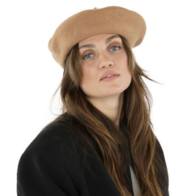 Berets - Gårda Annecy Wool Beret (camel)