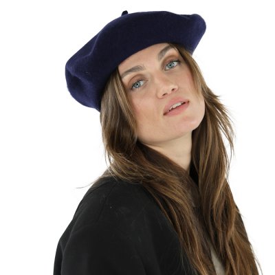 Berets - Gårda Annecy Wool Beret (navy)