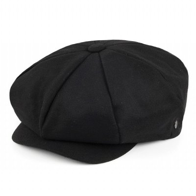 Flat cap - Jaxon Big Apple Cap (black)