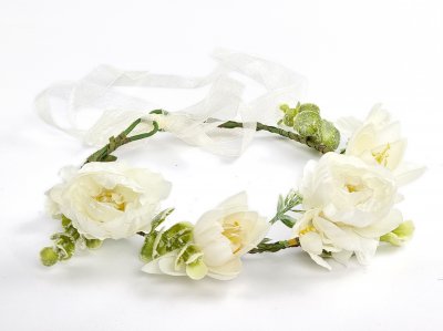 Flower wreath - Gårda Liana Flowerband (white)