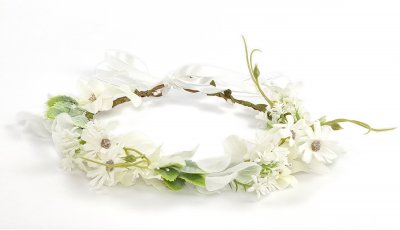 Flower wreath - Gårda Lilliana Flowerband (white)