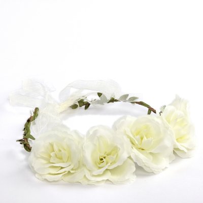 Flower wreath - Gårda Rose Flowerband (white)